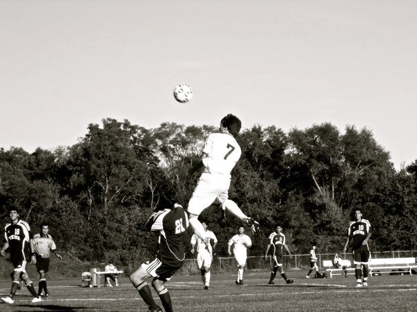 Picture of myself playing soccer at Beloit College